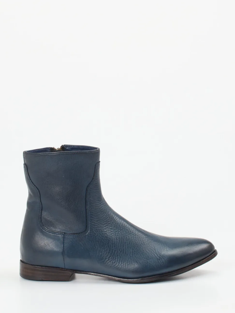 Rebecca White – Stiefeletten aus Lammleder Dunkelblau