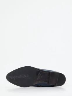 Rebecca White – Stiefeletten aus Lammleder Dunkelblau