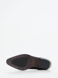 Rebecca White – Western-Stiefelette aus Lammleder Schwarz