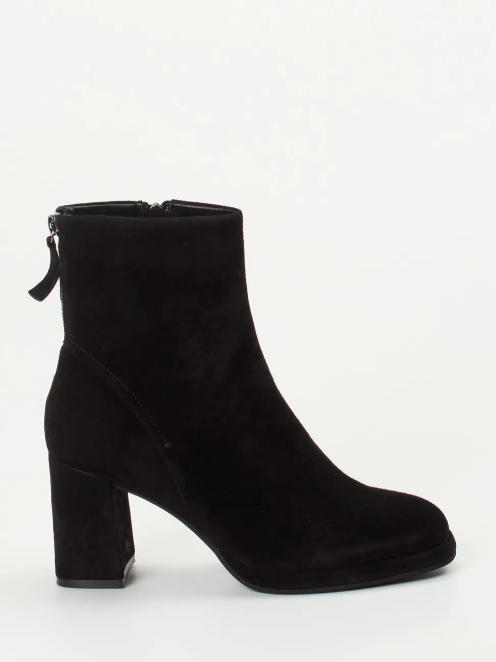 Regarde Le Ciel – Ankle Boots aus Veloursleder schwarz