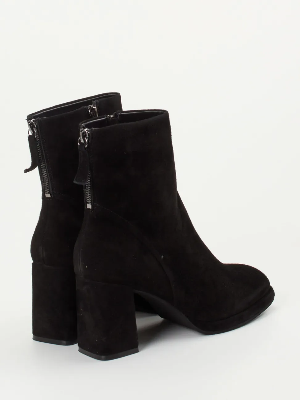 Regarde Le Ciel – Ankle Boots aus Veloursleder schwarz