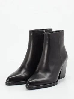 Regarde Le Ciel – Ankle Boots aus Kalbleder schwarz