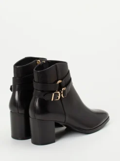 Regarde Le Ciel – Ankle Boots aus Kalbleder schwarz