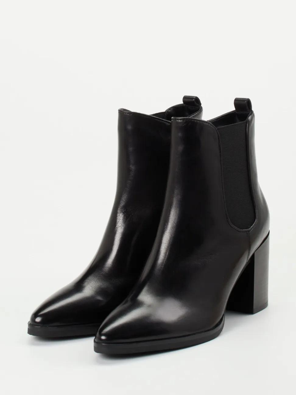 Regarde Le Ciel – Chelsea-Stiefelette aus Kalbleder schwarz