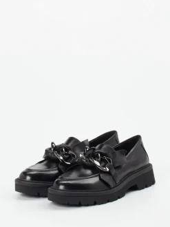 Regarde Le Ciel – Chunky-Loafer aus Lammleder Schwarz