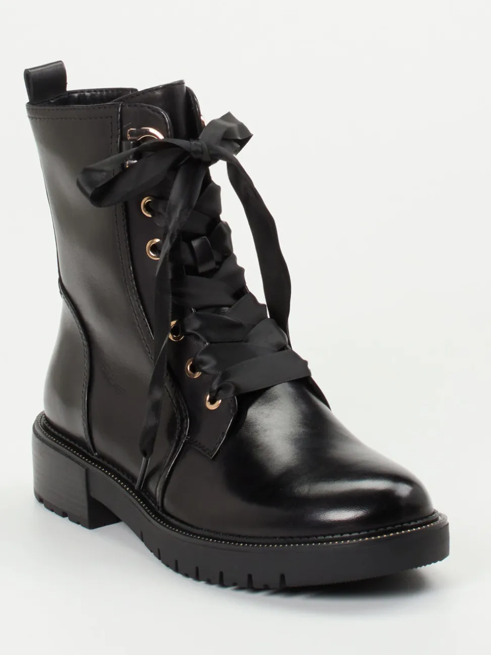 Regarde Le Ciel – Schnürboots aus Kalbleder Schwarz