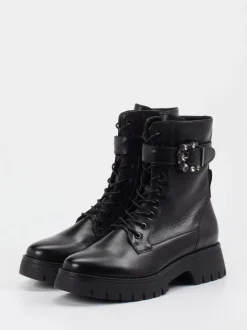 Regarde Le Ciel – Schnürboots aus Nubukleder schwarz