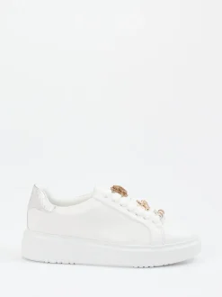Regarde Le Ciel – Sneaker aus Lammleder Weiß