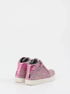 Richter – High-Top Sneaker aus Veloursleder altrosa
