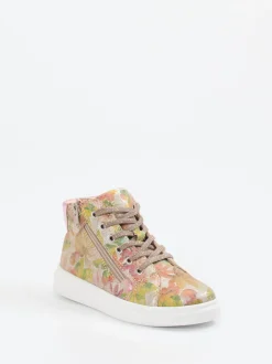 Richter – High-Top-Sneaker aus geprägtem Leder Rosé