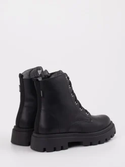 Richter – Schnürboots aus Kalbleder Schwarz