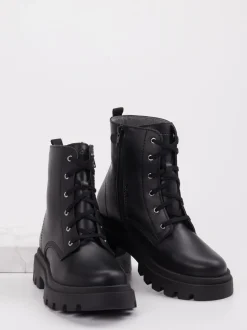 Richter – Schnürboots aus Kalbleder Schwarz