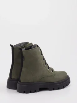 Richter – Schnürboots aus Nubukleder Olivgrün