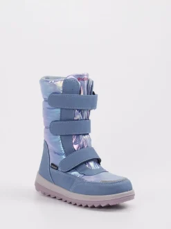 Richter – Winterstiefel aus Textil in Hellblau irisierend