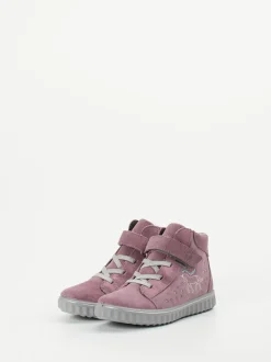 Ricosta – High-Top Sneaker aus Veloursleder Altrosa