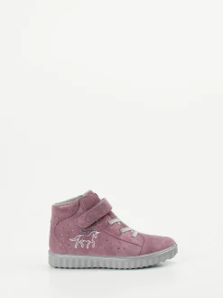 Ricosta – High-Top Sneaker aus Veloursleder Altrosa