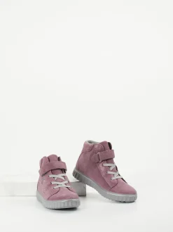 Ricosta – High-Top Sneaker aus Veloursleder Altrosa
