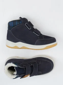 Ricosta – Kinder-Stiefeletten aus Nubukleder Dunkelblau