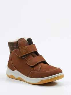 Ricosta – Kinder-Winterboot aus Nubukleder rostbraun