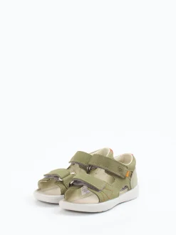 Ricosta – Kleinkind-Sandalen aus Nubukleder grün