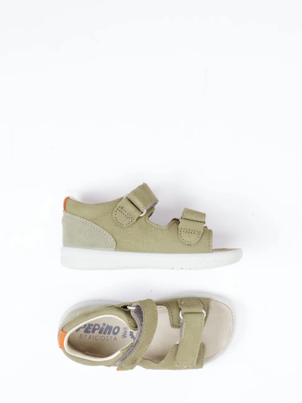 Ricosta – Kleinkind-Sandalen aus Nubukleder grün