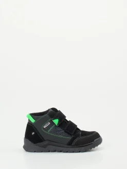 Ricosta – Klettboots aus Synthetik und Veloursleder Schwarz