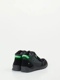 Ricosta – Klettboots aus Synthetik und Veloursleder Schwarz