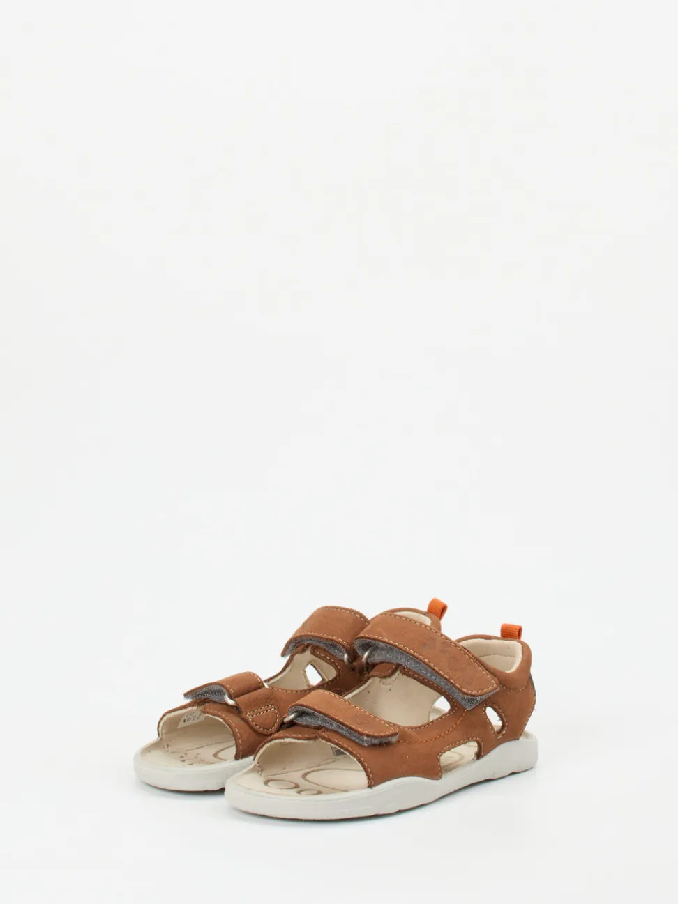 Ricosta – Klettsandalen aus Nubukleder rostbraun