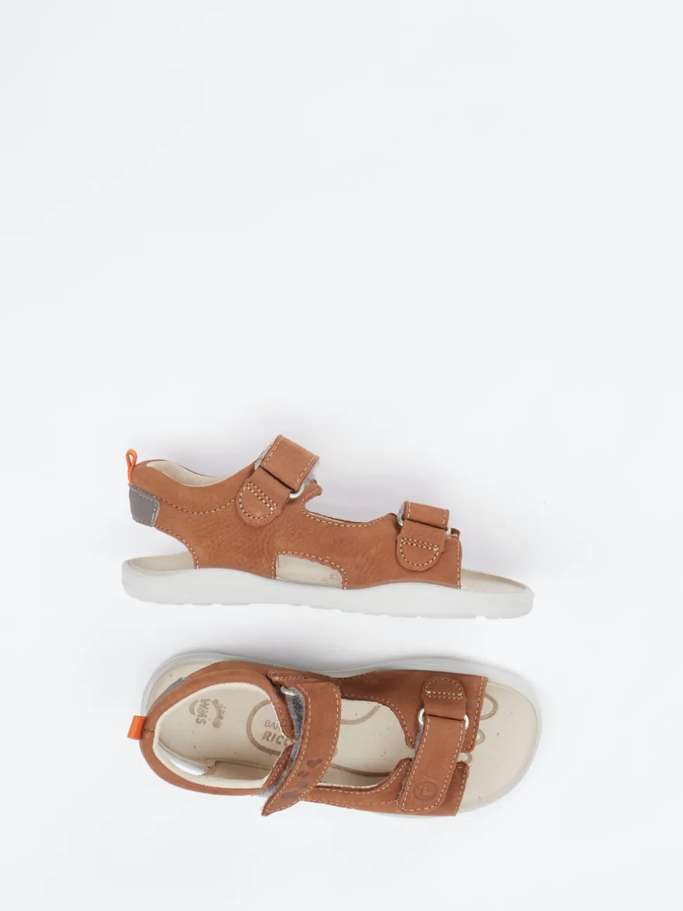 Ricosta – Klettsandalen aus Nubukleder rostbraun