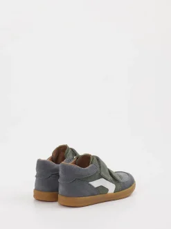 Ricosta – Klett-Sneaker aus Veloursleder grün