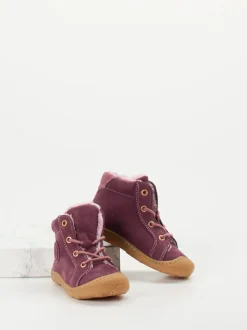Ricosta – Lauflernboots aus Nubukleder in Pflaume