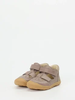 Ricosta – Lauflernsandalen aus Nubukleder taupe