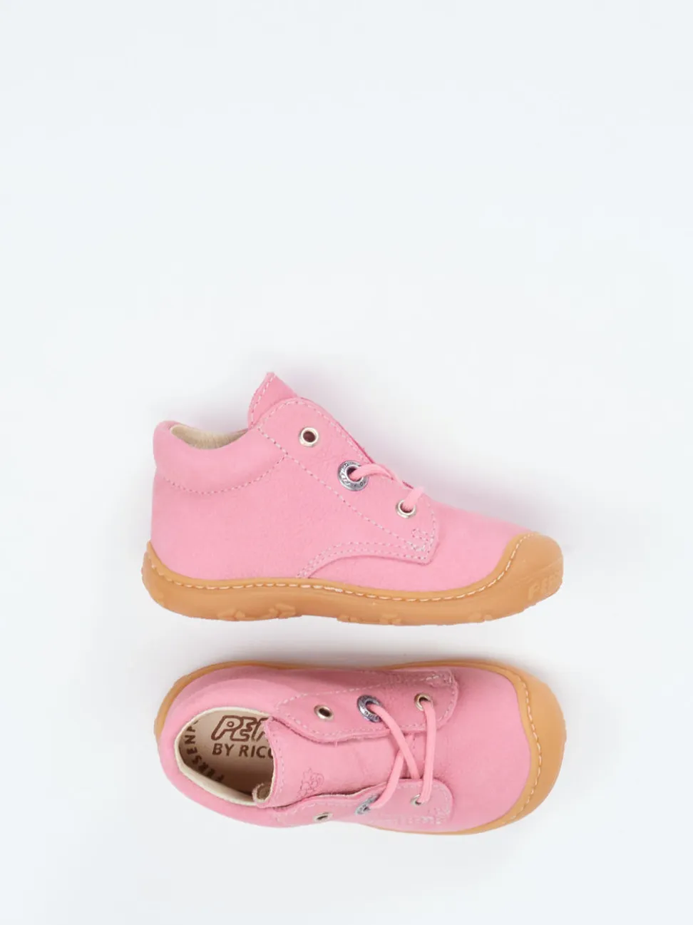 Ricosta – Lauflernschuh aus Nubukleder rosa