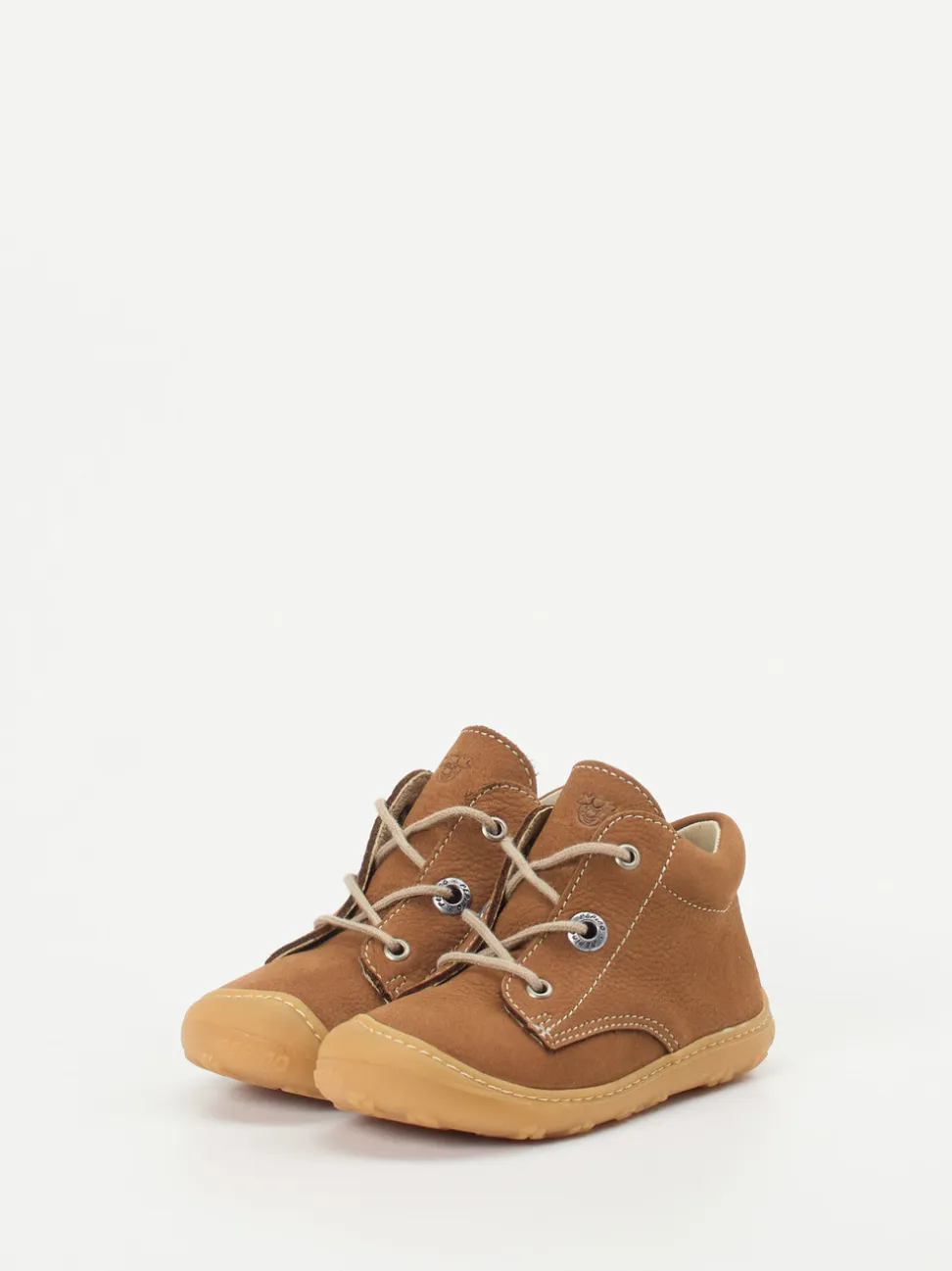 Ricosta – Lauflernschuhe aus Nubukleder Cognacbraun