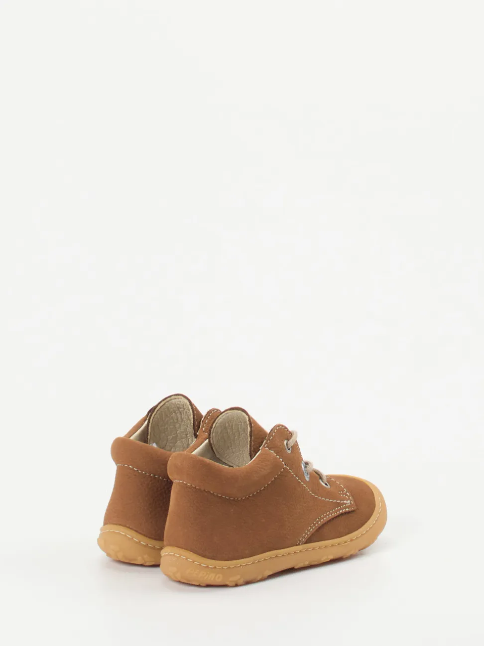 Ricosta – Lauflernschuhe aus Nubukleder Cognacbraun