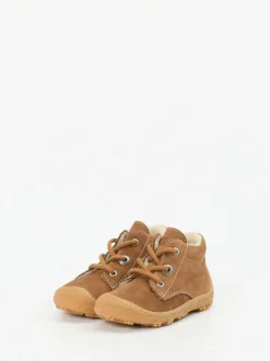 Ricosta – Lauflernschuhe aus Nubukleder cognacbraun