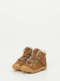 Ricosta – Lauflernschuhe aus Nubukleder cognacbraun