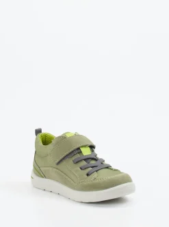 Ricosta – Lauflernschuhe aus Veloursleder olivgrün