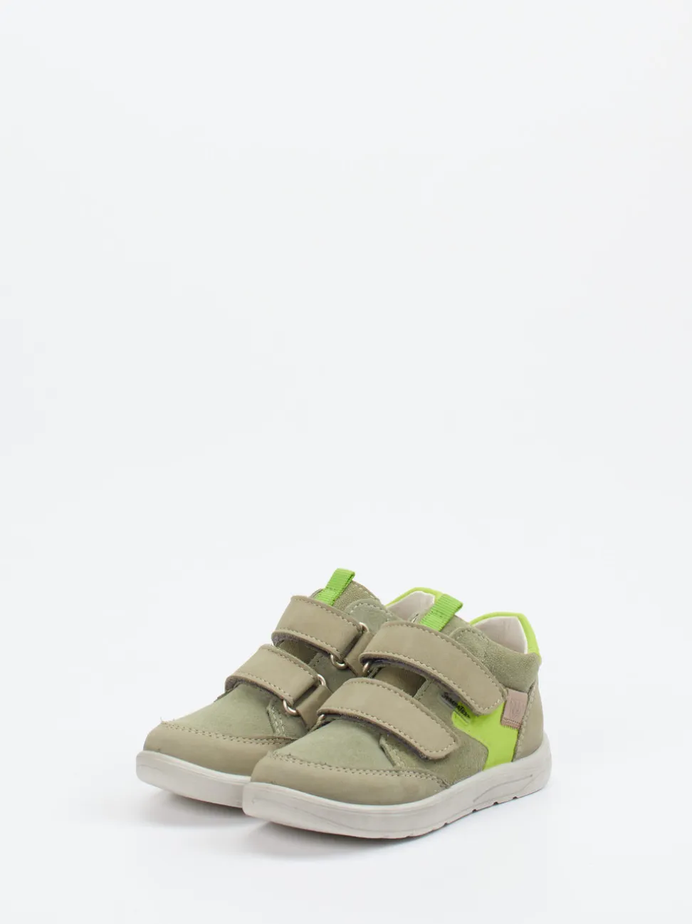 Ricosta – Lauflernschuhe aus Veloursleder olivbeige