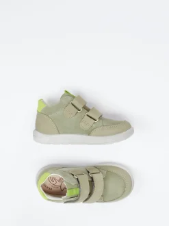 Ricosta – Lauflernschuhe aus Veloursleder olivbeige