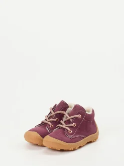 Ricosta – Lauflernschuhe aus Nubukleder beerenrot