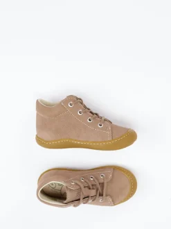 Ricosta – Lauflernschuhe aus Nubukleder mittelbraun