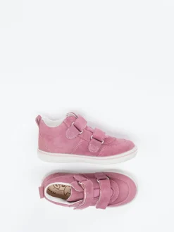 Ricosta – Lauflernschuhe aus Veloursleder Altrosa