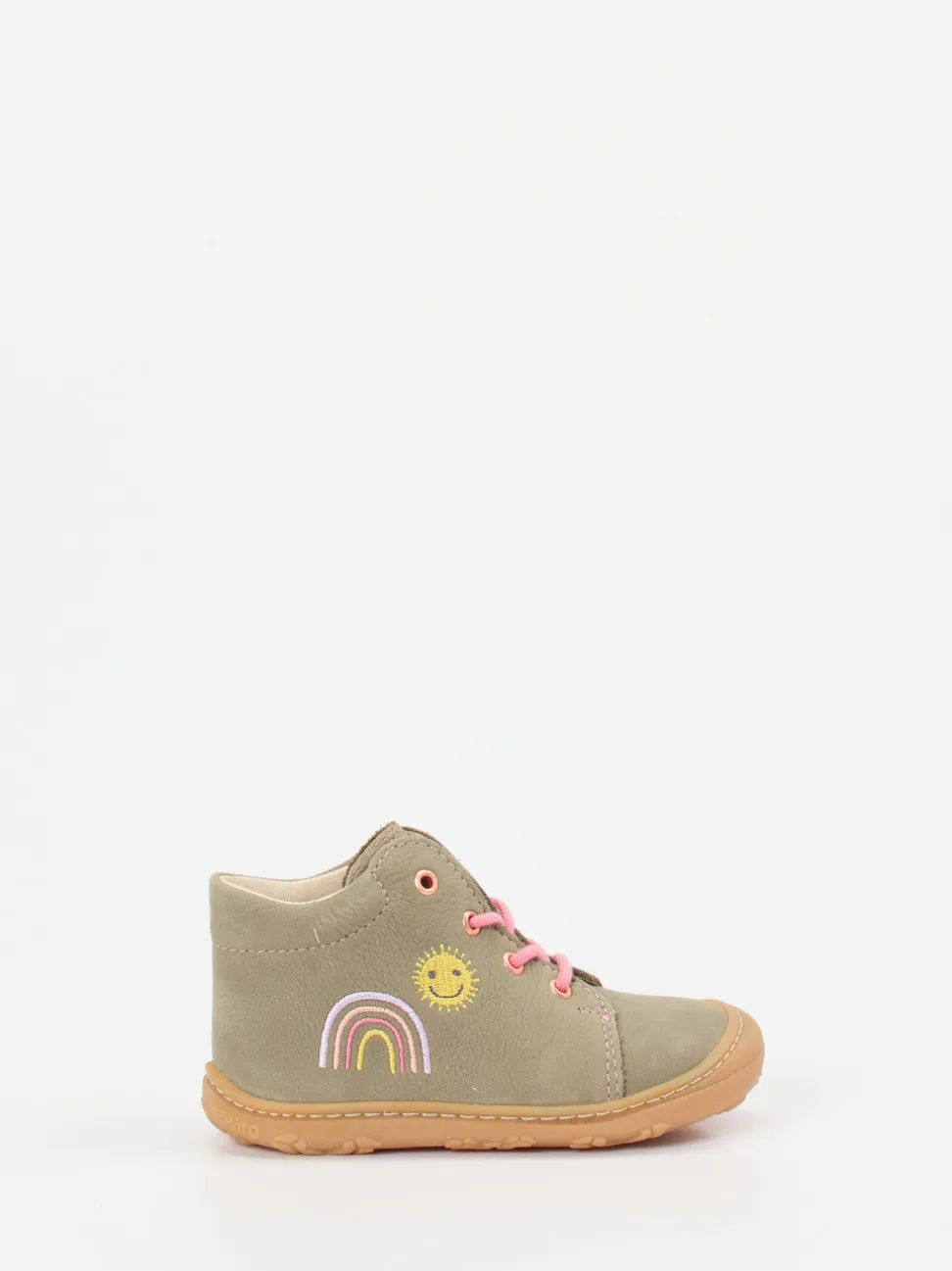 Ricosta – Lauflernschuhe aus Nubukleder olivgrün