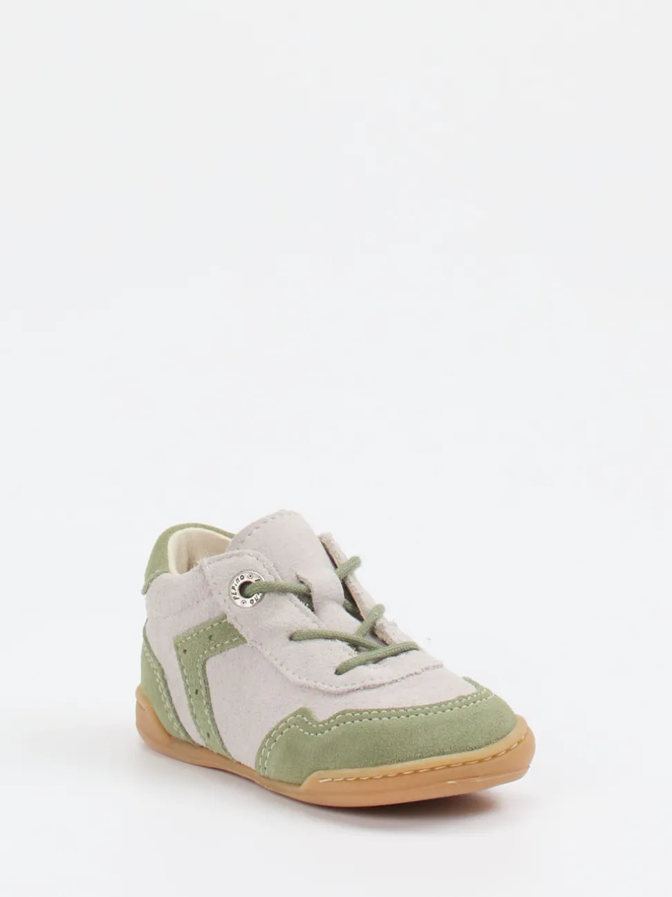 Ricosta – Lauflernschuhe aus Veloursleder beigegrau