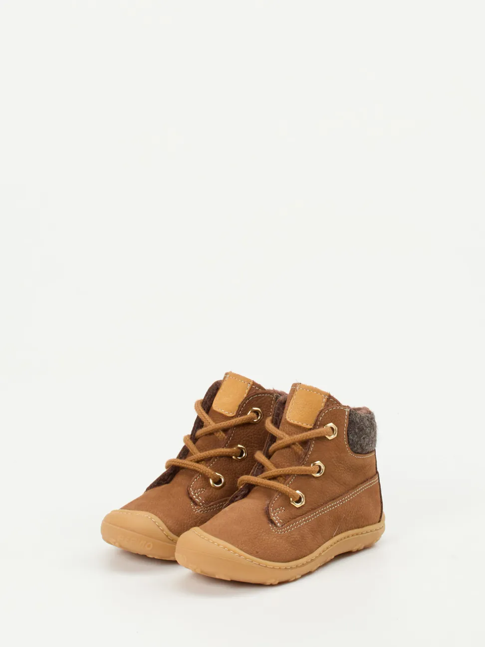 Ricosta – Lauflernstiefel aus Nubukleder cognacbraun