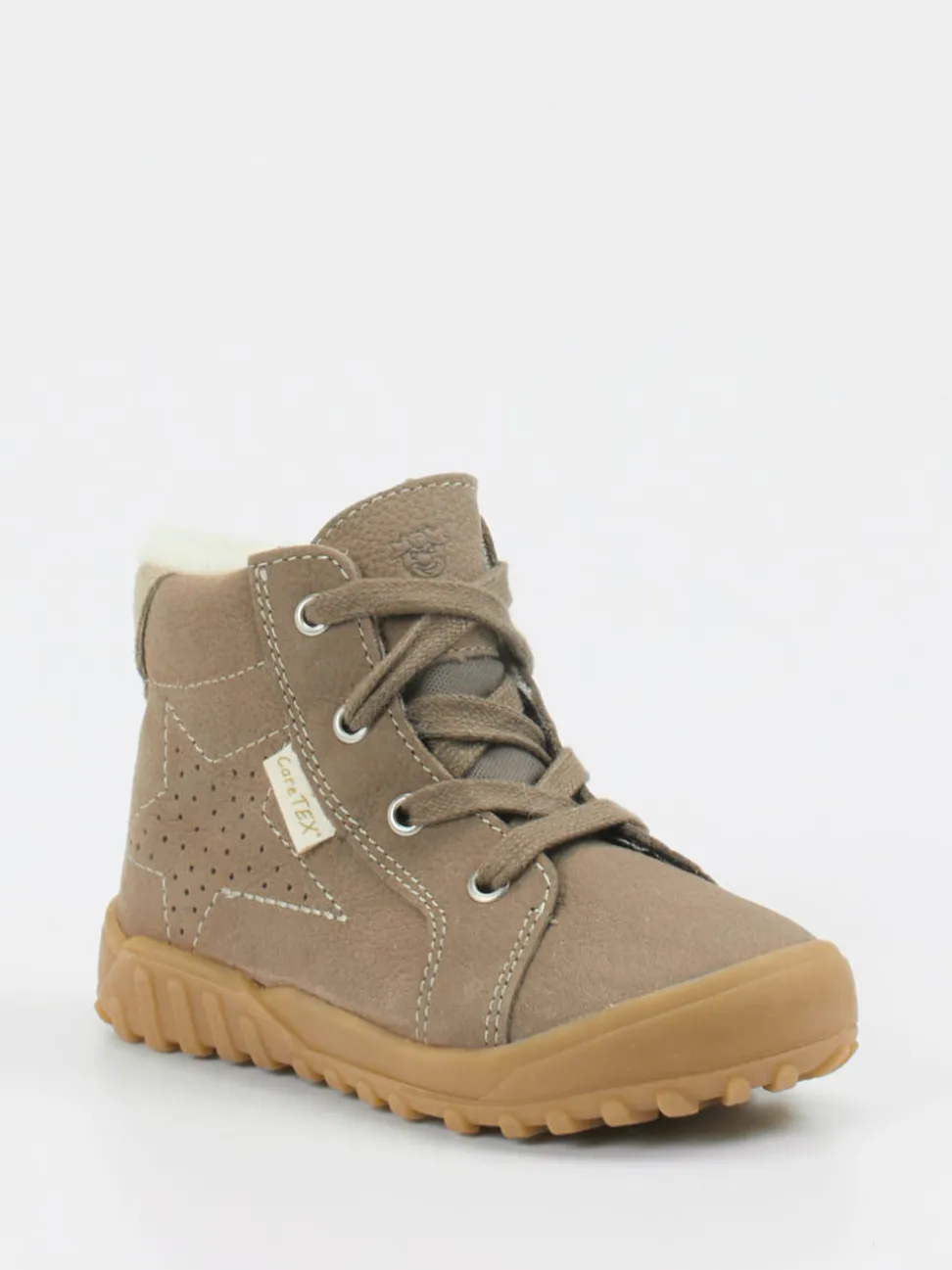 Ricosta – Lauflernstiefel aus Nubukleder sandbeige