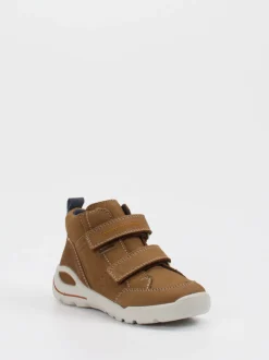 Ricosta – Mid-Cut Sneaker aus Nubukleder cognacbraun