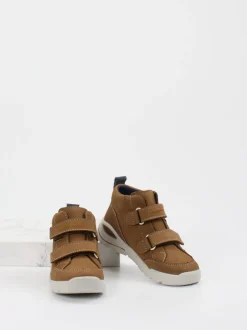 Ricosta – Mid-Cut Sneaker aus Nubukleder cognacbraun