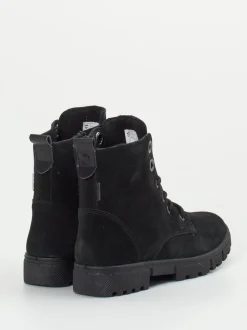 Ricosta – Schnürboots aus Veloursleder schwarz